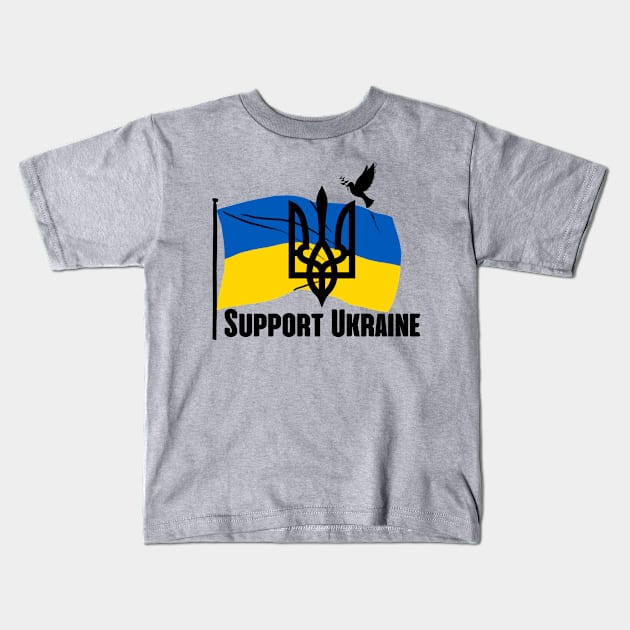 Support Ukraine Kids T-Shirt by julia_printshop